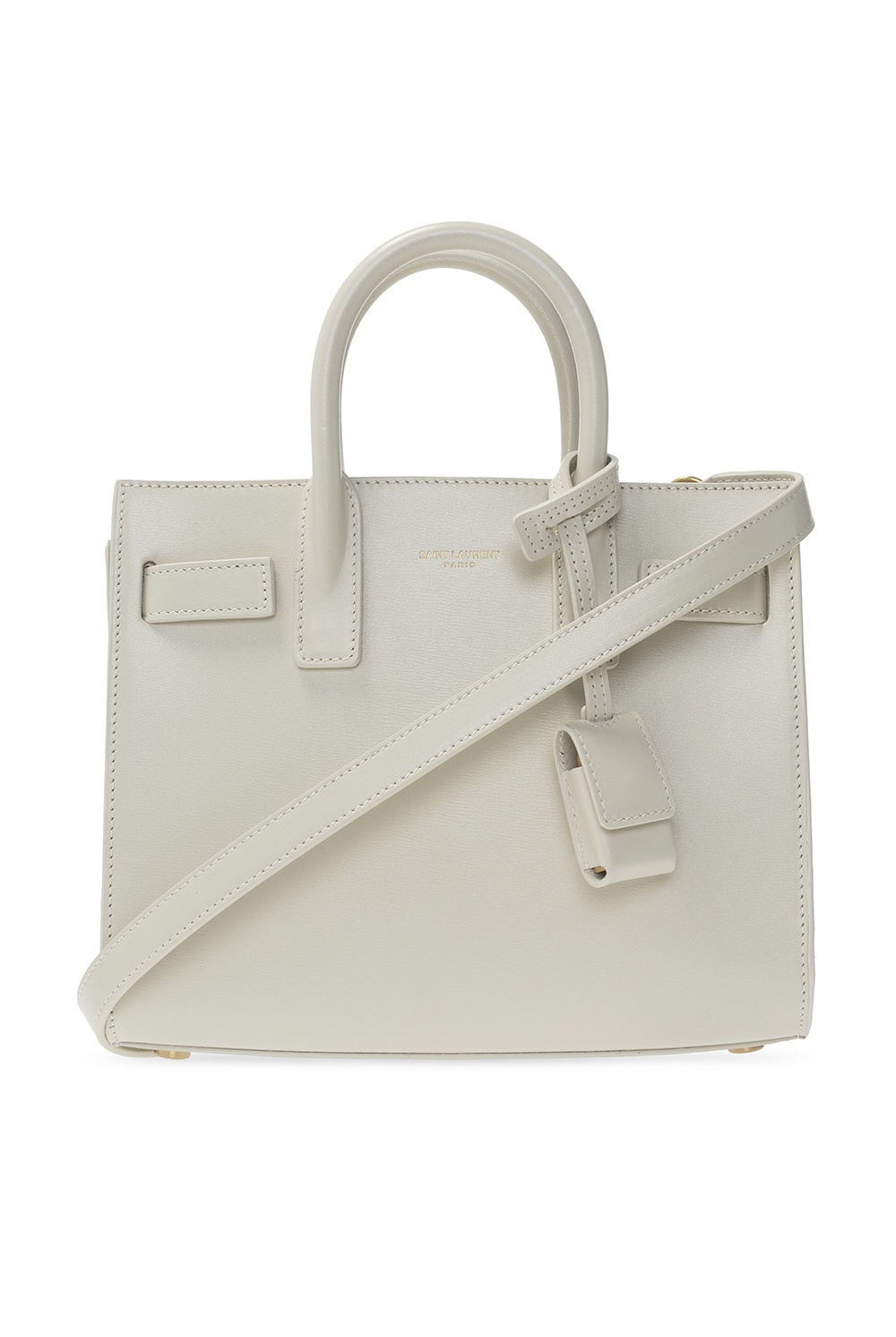 Cream 'Sac De Jour Nano' shoulder bag Saint Laurent
